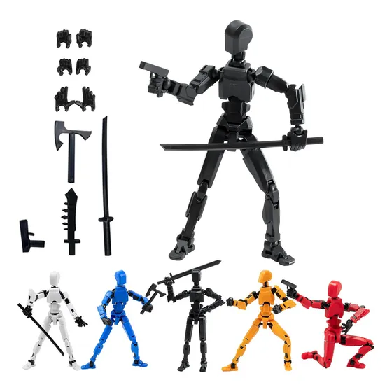 Figuras De Acción 3d Multiarticuladas Titan T13