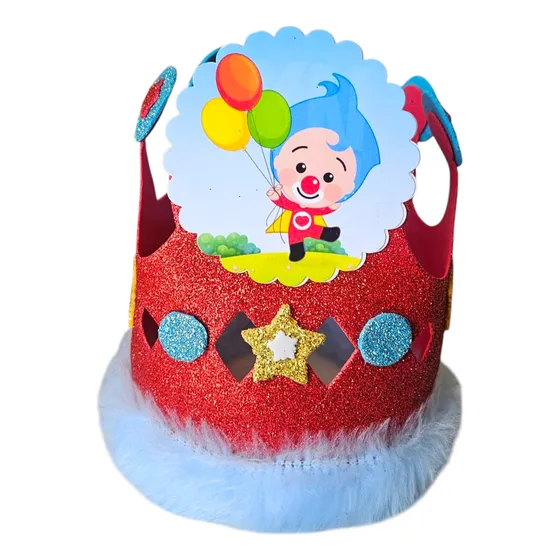 Payaso Plim Plim Corona Festejado Para Cotillón Cumpleaños 