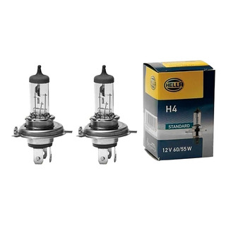 Foco H4 Luz Blanca 60-55 Watts 2 Focos Hella Foco H4 Luz Blanca 60-55 Watts 2 Focos Hella
