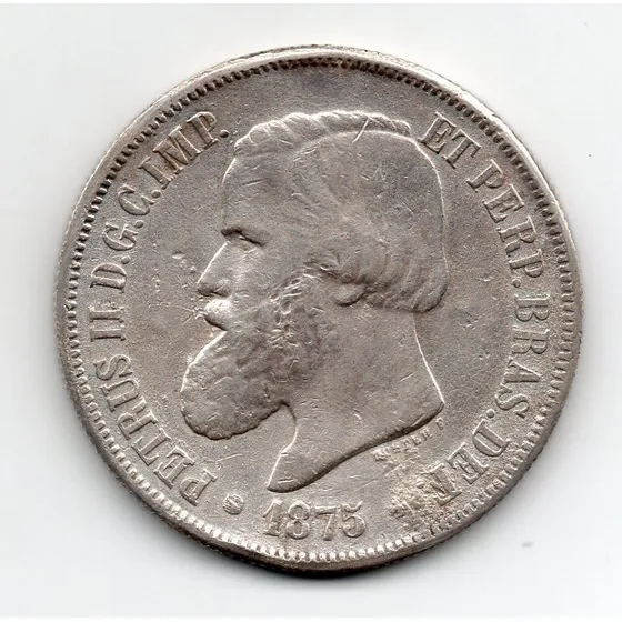 2000 Reis 1875 Luster F Duplo