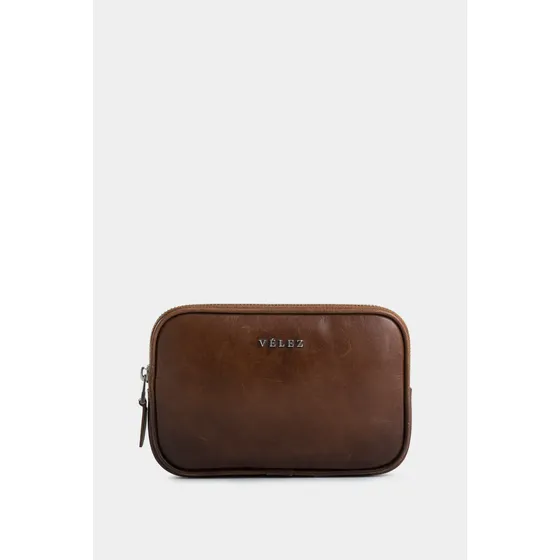 Vélez Riñonera Lugano De Cuero Para Hombre Casual Miel