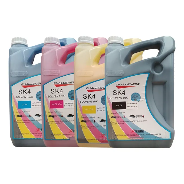 Kit Tinta Challenger Sk4 Cmyk 5lt C/u Seiko 510 4pz