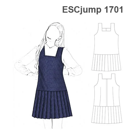 Molde, Patrón Jumper Tablas Escolar Colegial Niñas Nenas