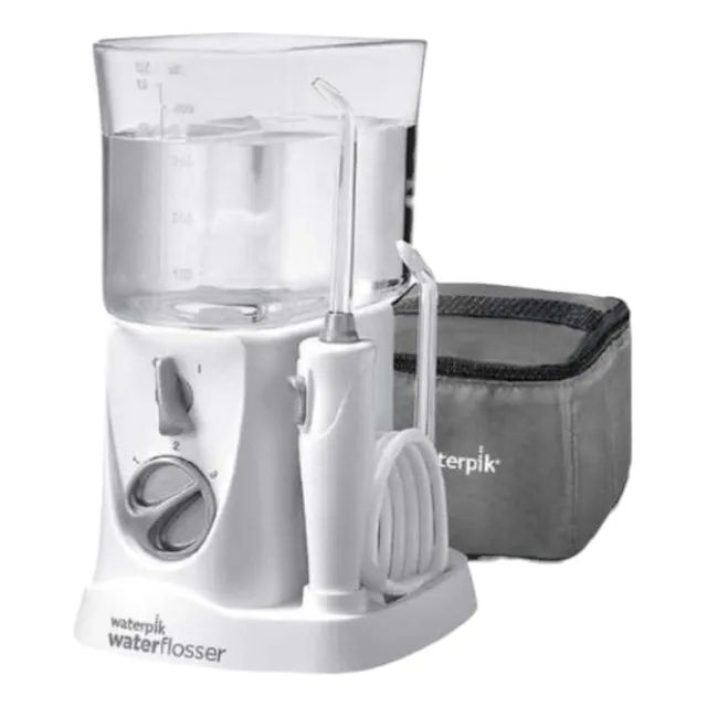 Irrigador Bucal Waterpik Nano + Estuche Viaje Water Flosser Blanco