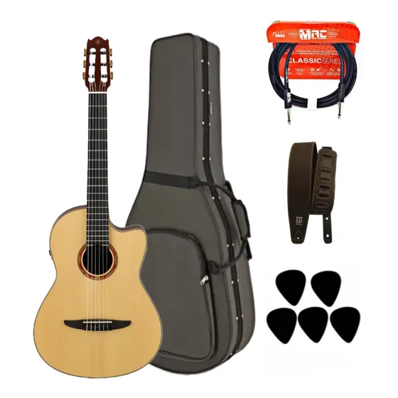 Violão Nylon Eletrico Yamaha Ncx3 Natural + Kit