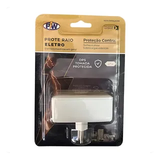 Pw Eletrônica Protetor Contra Raio Surtos Picos Eletro Geral 2 Tomadas Pw
