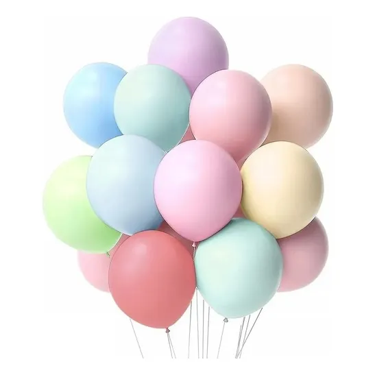 100 Globos Latex Colores Pastel Macarron