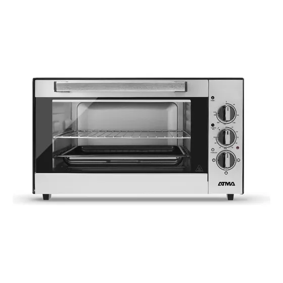 Horno Grill Atma 94HG3021 Eléctrico 1200w 25.6l En Plateado