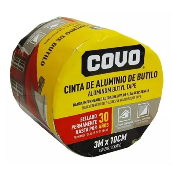 Cinta De Aluminio De Butilo Covo Banda Impermeable 