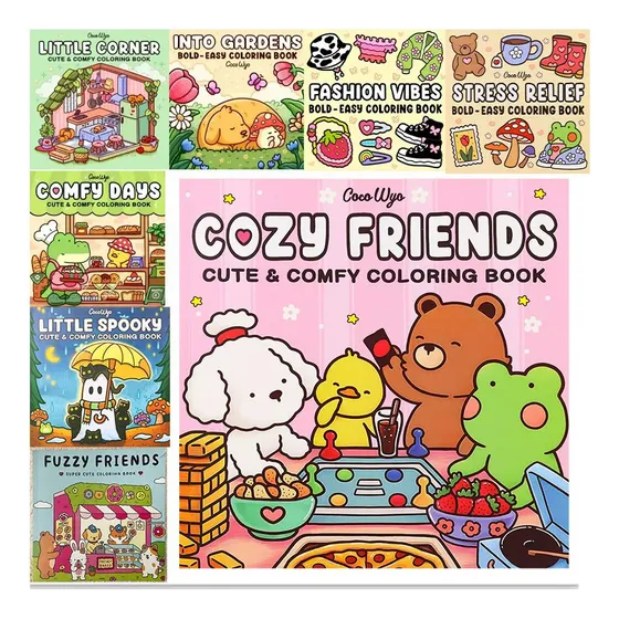 Caderno De Colorir Ilustrado Com Notas, Folhas Opalinas,