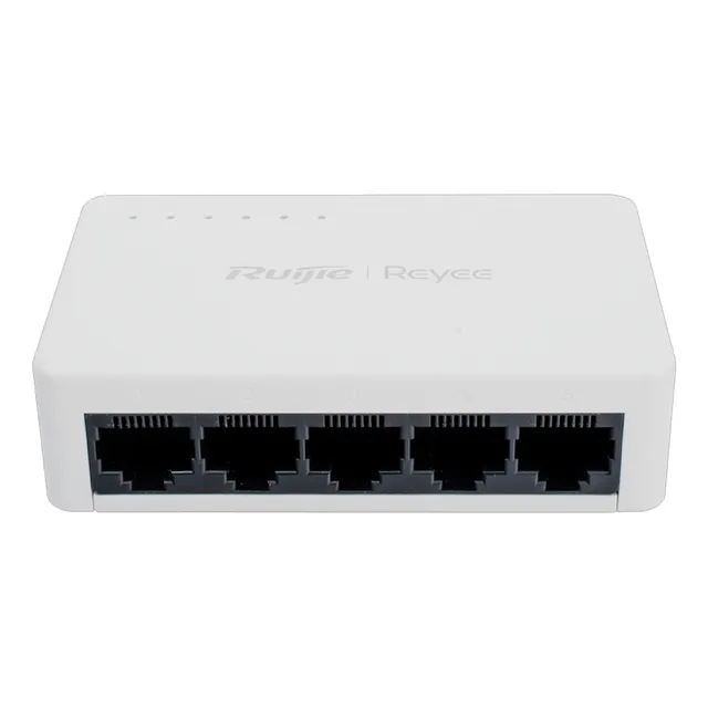 Ruijie Switch No Poe No Administrado Con 5 Puertos Gigabit Monitoreo En La Nube Rg-es05g-l Velocidad Gigabit Ahorro De Energía Plug And Play Diseño Compacto Y Robusto