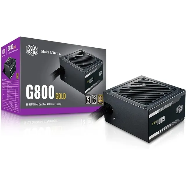 Fuente de alimentación para PC Cooler Master Technology MPW-8001-ACAAG 800W negra 220V