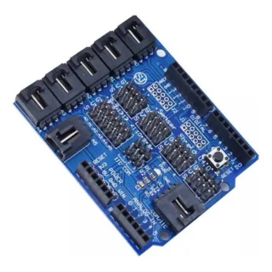 Modulo Sensor Shield V4 Arduino Uno R3 Mega Robotica V4.0