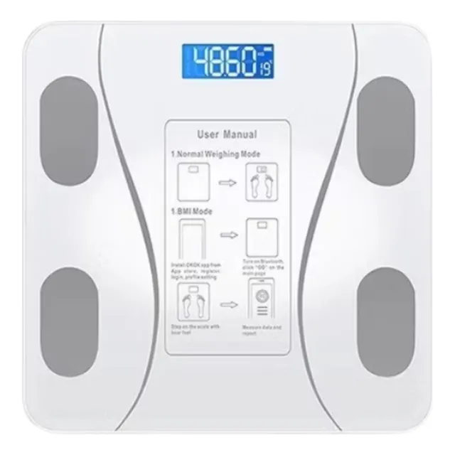Balança Corporal Digital Bioimpedancia Aplicativo Bluetooth