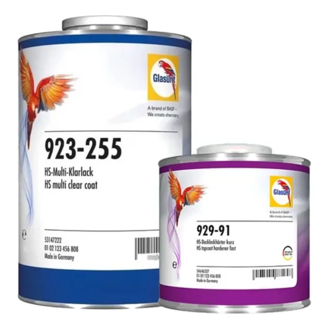 Glasurit Barniz 923 - 255 Kit - Cat. Rapido 929-91 - 1.5lts