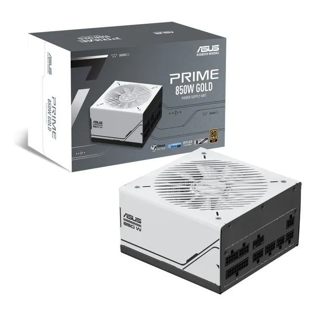Fuente De Poder Asus Prime Ap-850g 850w Gold Full Modular Color Blanco