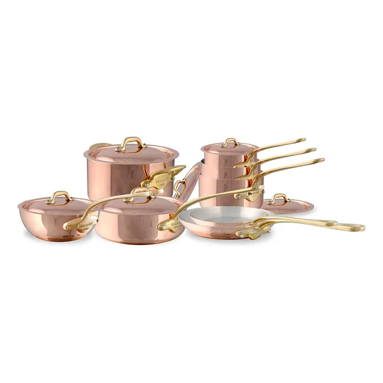 Utensilio Cocina 14 Pieza Cobre Pulido Acero 0.059 In