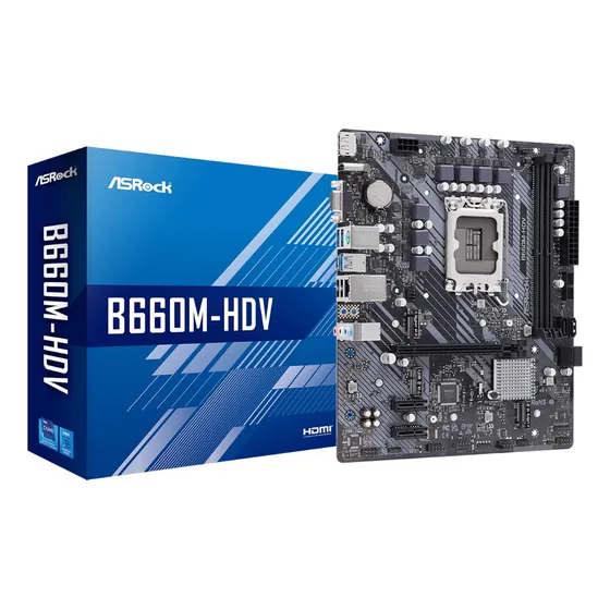 Tarjeta Madre Asrock B660m-hdv Lga 1700 Ddr4 Micro Atx