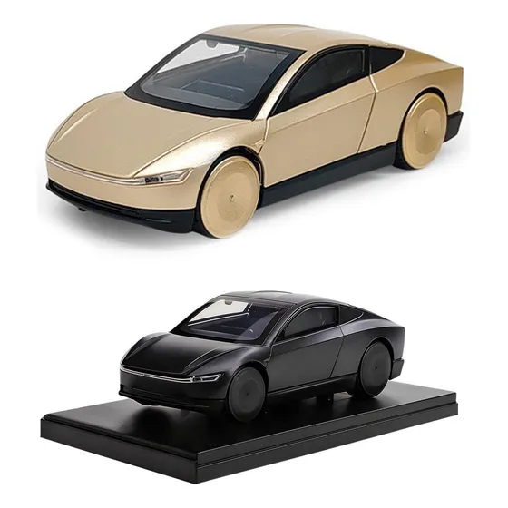 2026 Tesla Robotaxi Cybercab Cyberpunk Miniatura Metal Carro