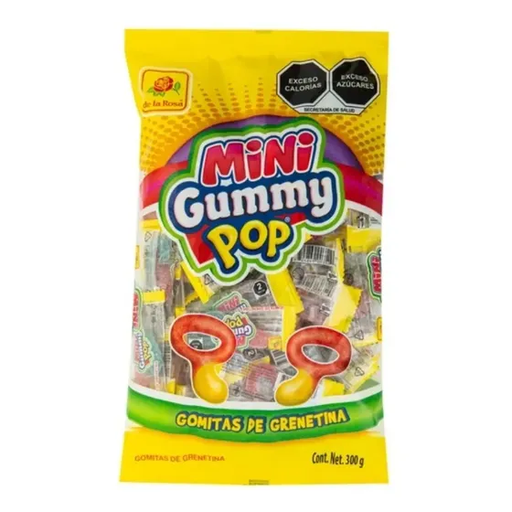 Gomitas Mini Gummy Pop Con Envoltura Individual 50 Piezas