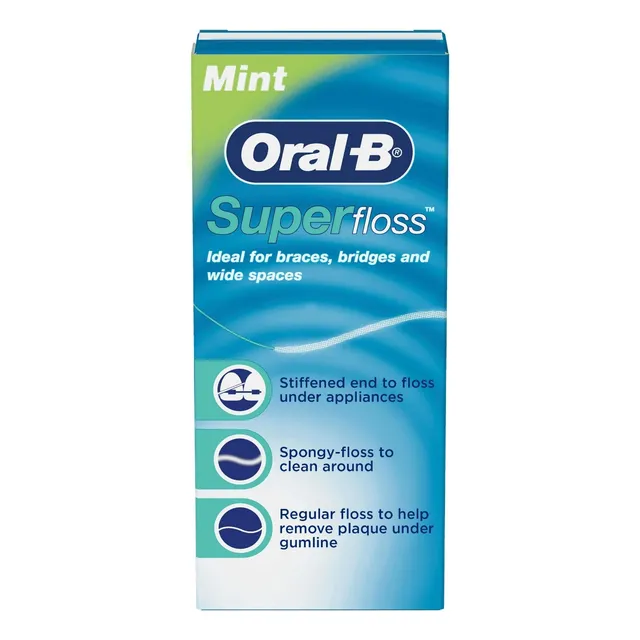Oral B Super Floss Hilo Interdental Precortado Original Usa