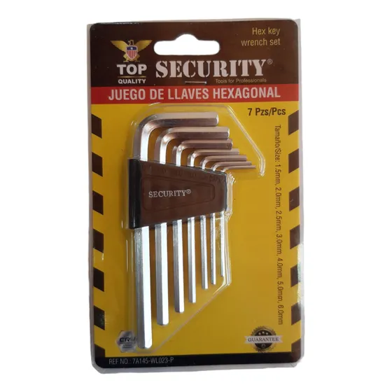 Juego De Llaves Hexagonal  Allen Security