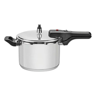 Panela De Pressão Tramontina Brava 6l Em Aço Inox Com Fundo Panela De Pressão Tramontina Brava 6l Em Aço Inox Com Fundo