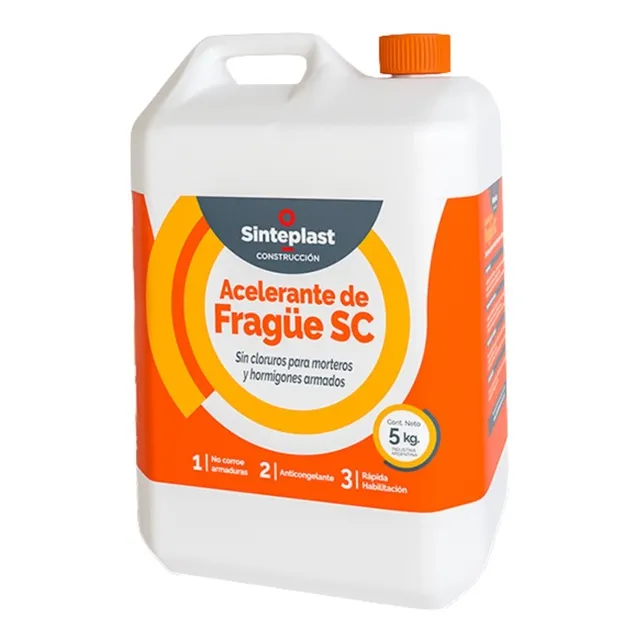 Acelerador Mortero Piso Sin Cloruro Sinteplast 5 Kg Frague