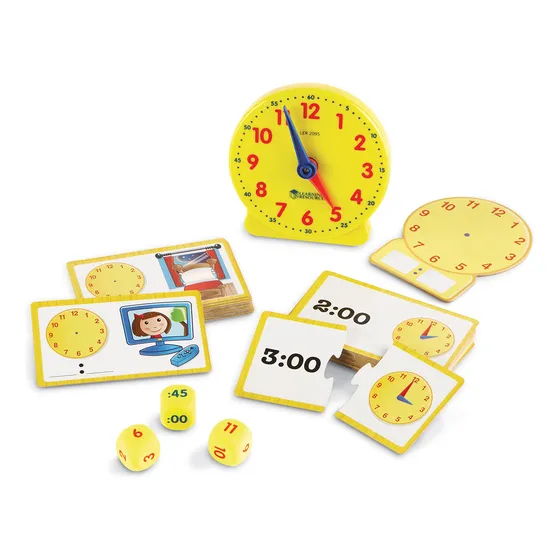 Set De Actividades Learning Resources Time Con Reloj, 41 Pie