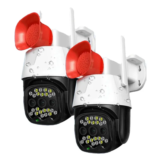 02 Unidades Camara Ip  Wifi Con Alarma V380