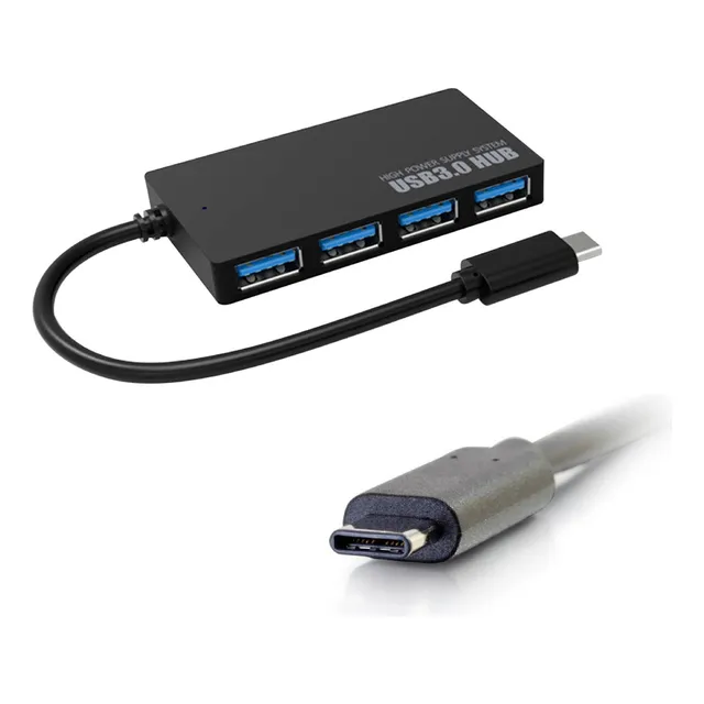 Hub Usb C A 4 Puertos Usb 3.0 Compatible Macbook Pc