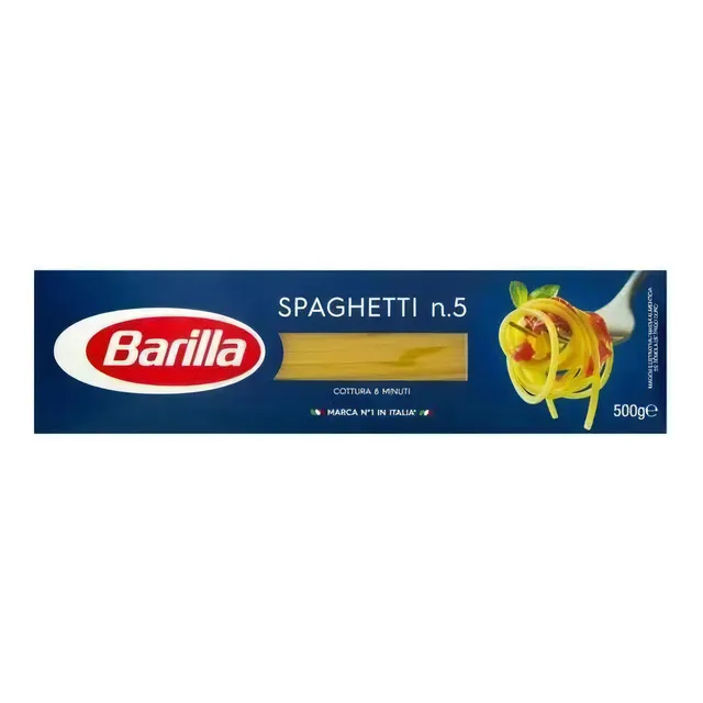 MacarrĂŁo De SĂȘmola Espaguete 5 Barilla Caixa 500g MacarrĂŁo De SĂȘmola Espaguete 5 Barilla Caixa 500g