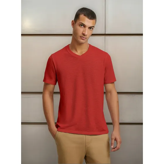Camiseta Básica Masculina Modelo Flamé - N2k5