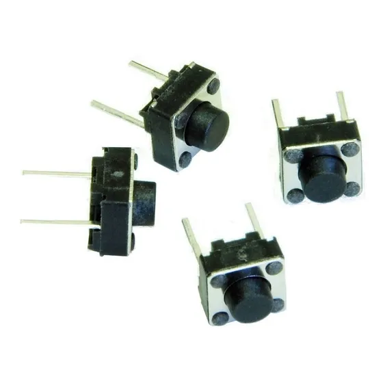 10 Boton Push Button 6x6x5mm De 2 Pines Normalmente Abierto