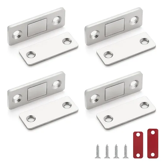 Kit 4 Cierres Magnéticos Delgados Puertas, Cajones Y Más