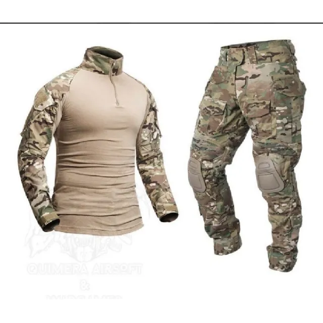 Tenida Airsoft Pantalón + Polera + Proteccion Militar