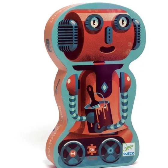 Puzzle Infantil Bob El Robot De Djeco +4 Años 36 Piezas