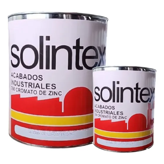 Pinturas Solintex Fondo Cromato De Zinc Cuarto 1/4 