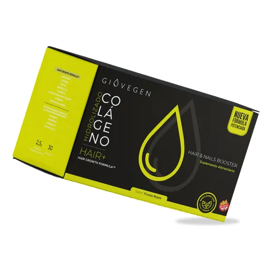 Colágeno Hair Giovegen Para Pelo Y Uñas X 30 Sobres 