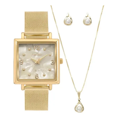 Kit Condor Feminino Dourado Co2035nhq/k4x Dourado Champanhe
