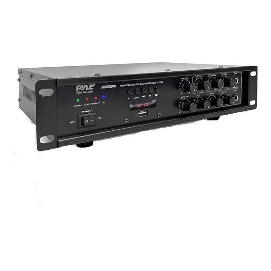 Amplificador Pyle Con Salida 70v De 200 W Bluetoo Usb Micro