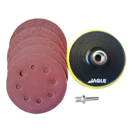 Disco Pulidor Con Velcro Esmeril Angular 115mm/5 Lijas Jaque