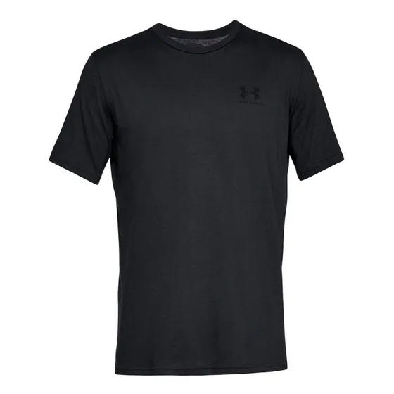 Ua Rtstyle Left Chest Ss Camiseta Manga Corta Negro De Hombr