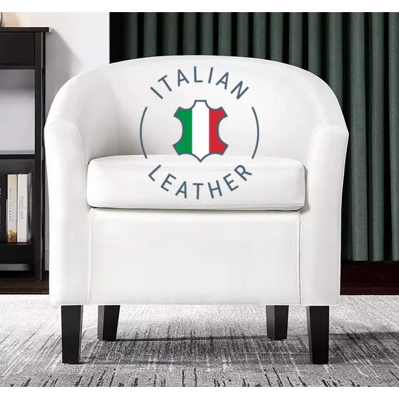 Silla Moderna Sofa Sala Minimalista Cuero Italia