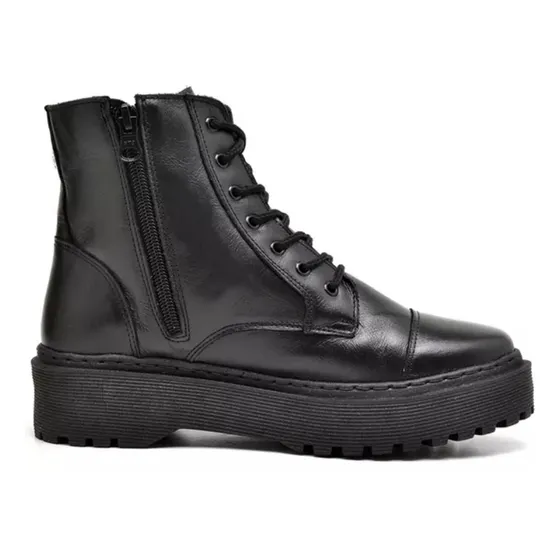 Bota Femenina Tractorada Plataforma Borcego