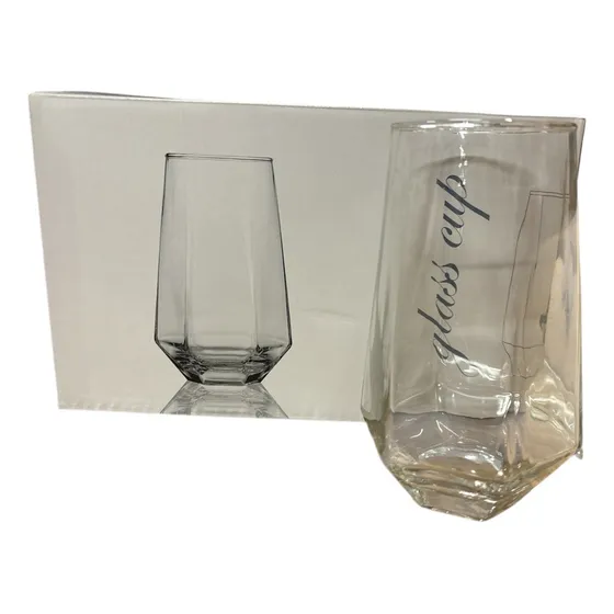 Set De 6 Vasos Vidrio Largo 575ml