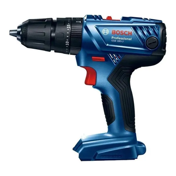 Taladro percutor atornillador inalámbrico de 13mm Bosch GSB 180-LI. 18V 220V