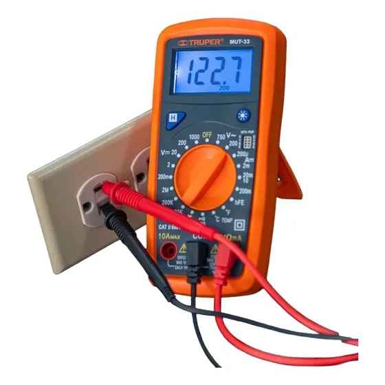 Tester Multimetro Profesional Tension/resitecia/temp Truper 