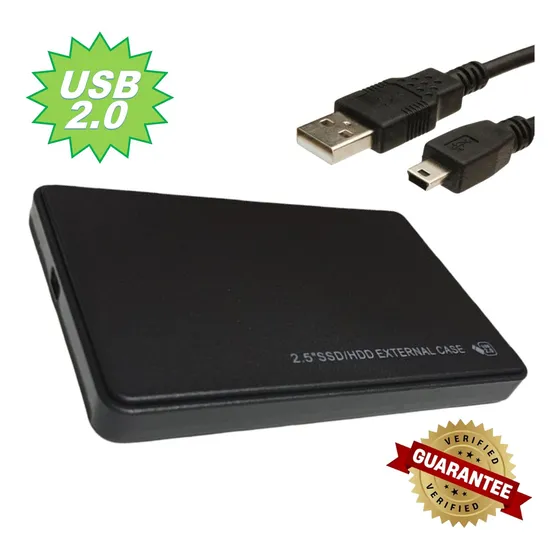 Caja Externa Portátil Para Disco Duro Hdd Y Sdd Sata Usb 2.0