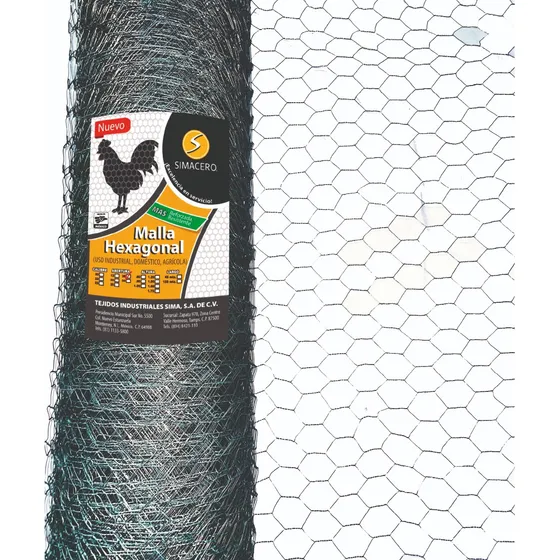 Malla Hexagonal Gallinera 1.75 M., C20, Ab38 Mm., L 45 M.